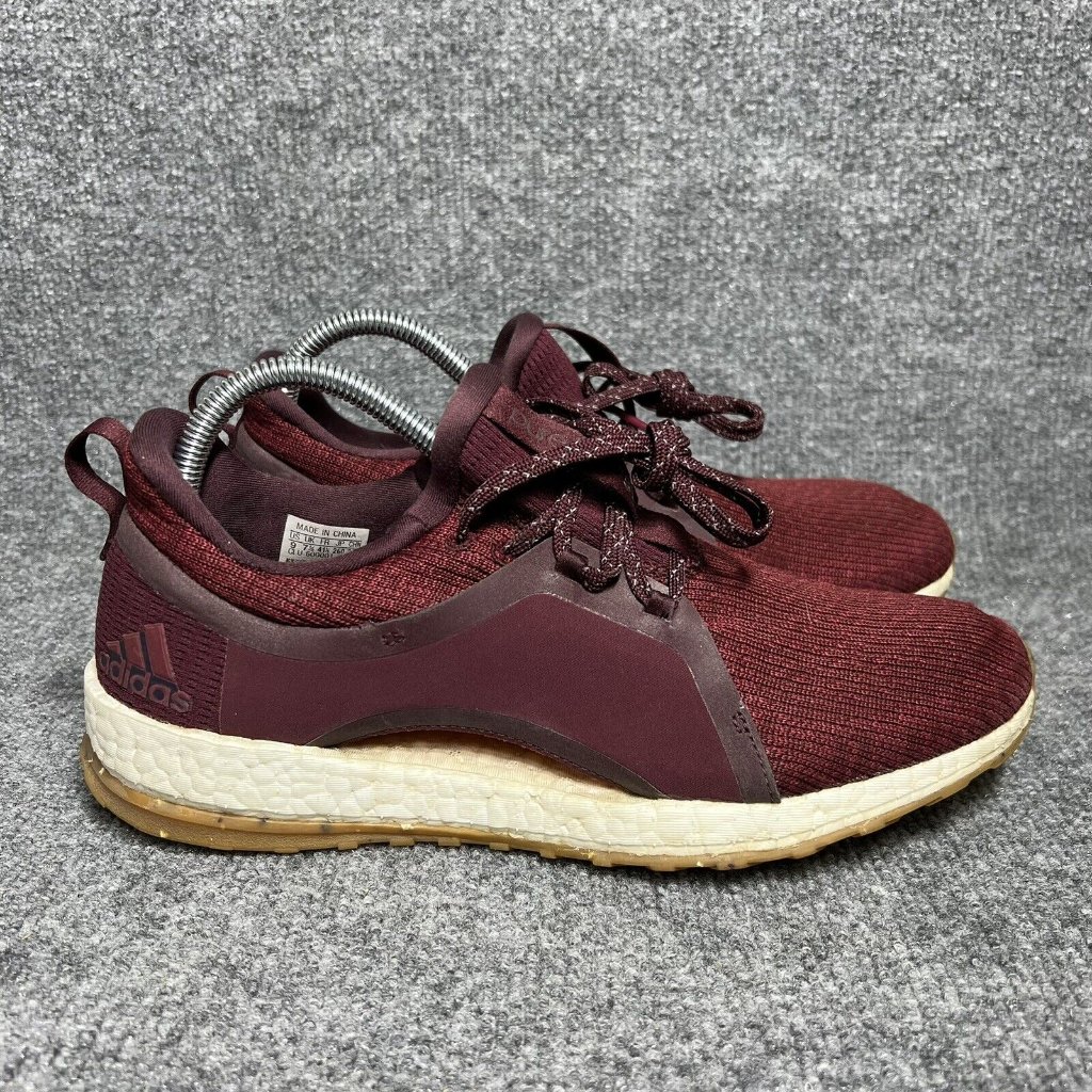 Adidas Pureboost X Atr Shoes Womens 9 Maroon Running Training Sneakers